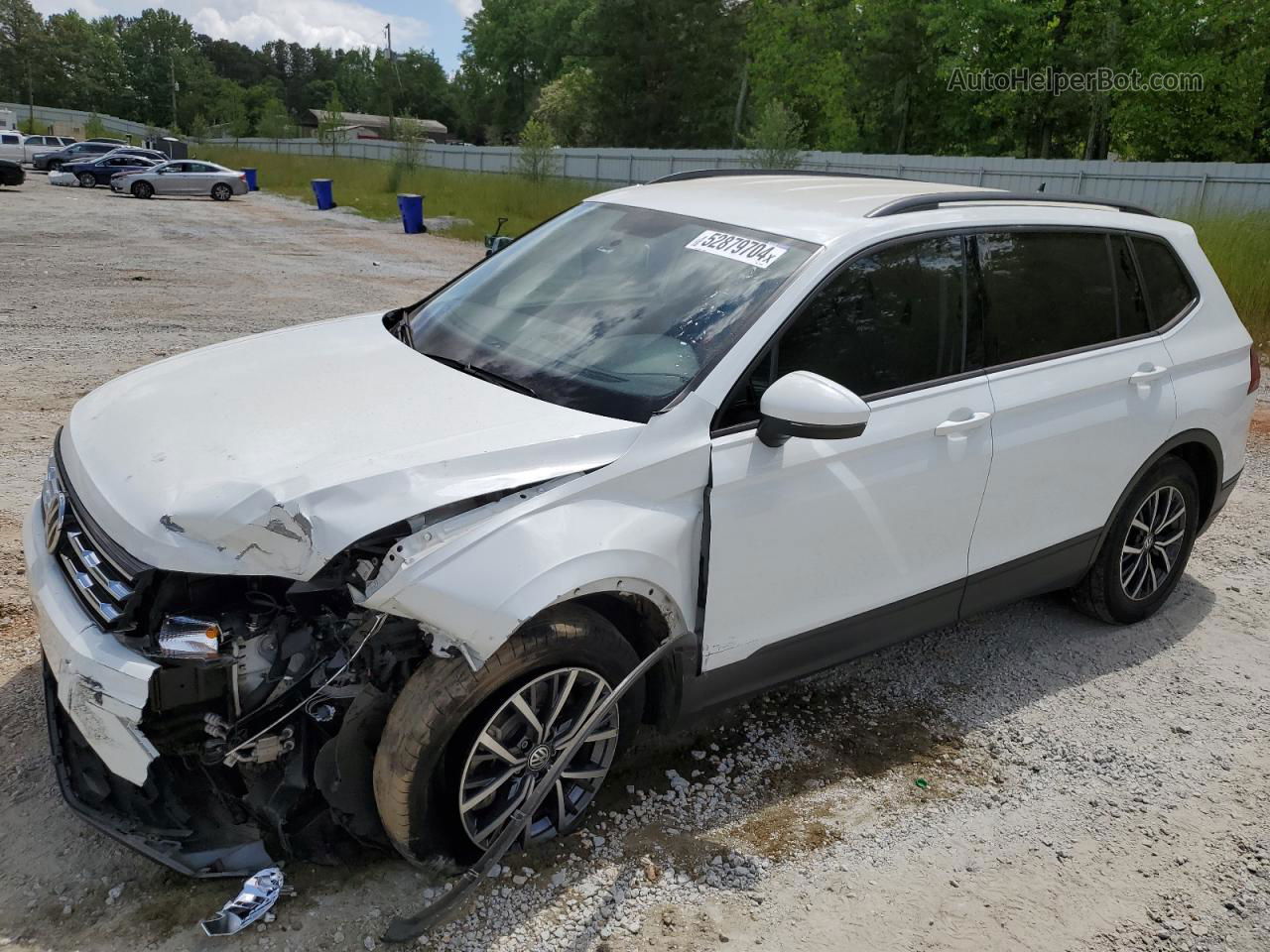 2021 Volkswagen Tiguan S White vin: 3VV1B7AX3MM116753