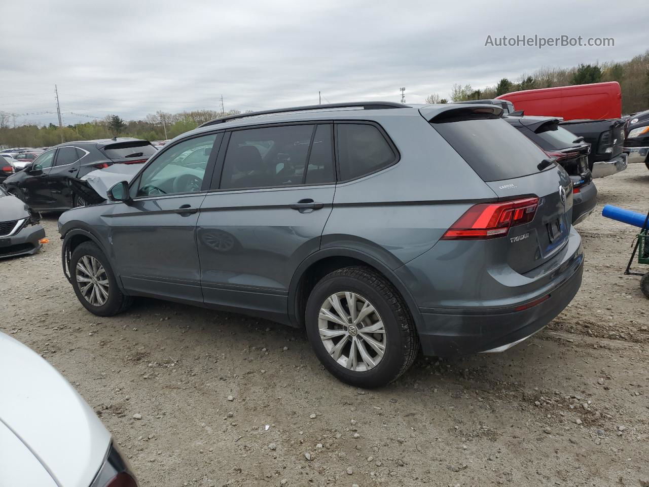 2018 Volkswagen Tiguan S Синий vin: 3VV1B7AX4JM088523