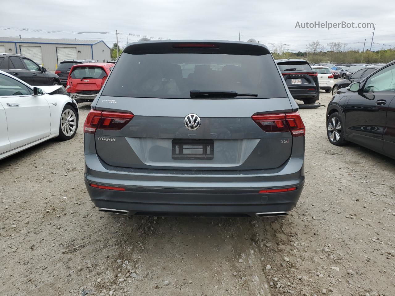 2018 Volkswagen Tiguan S Синий vin: 3VV1B7AX4JM088523