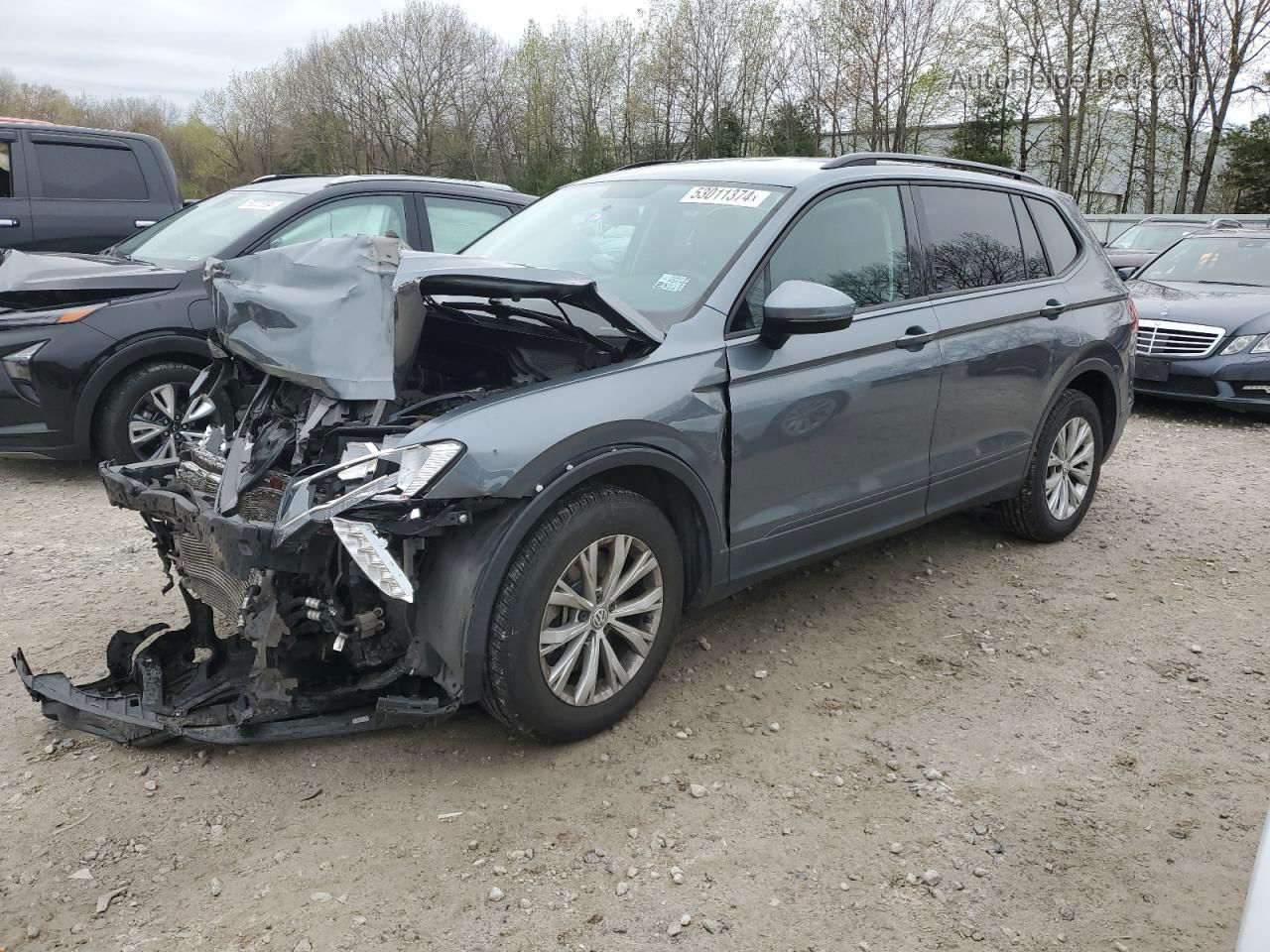 2018 Volkswagen Tiguan S Blue vin: 3VV1B7AX4JM088523