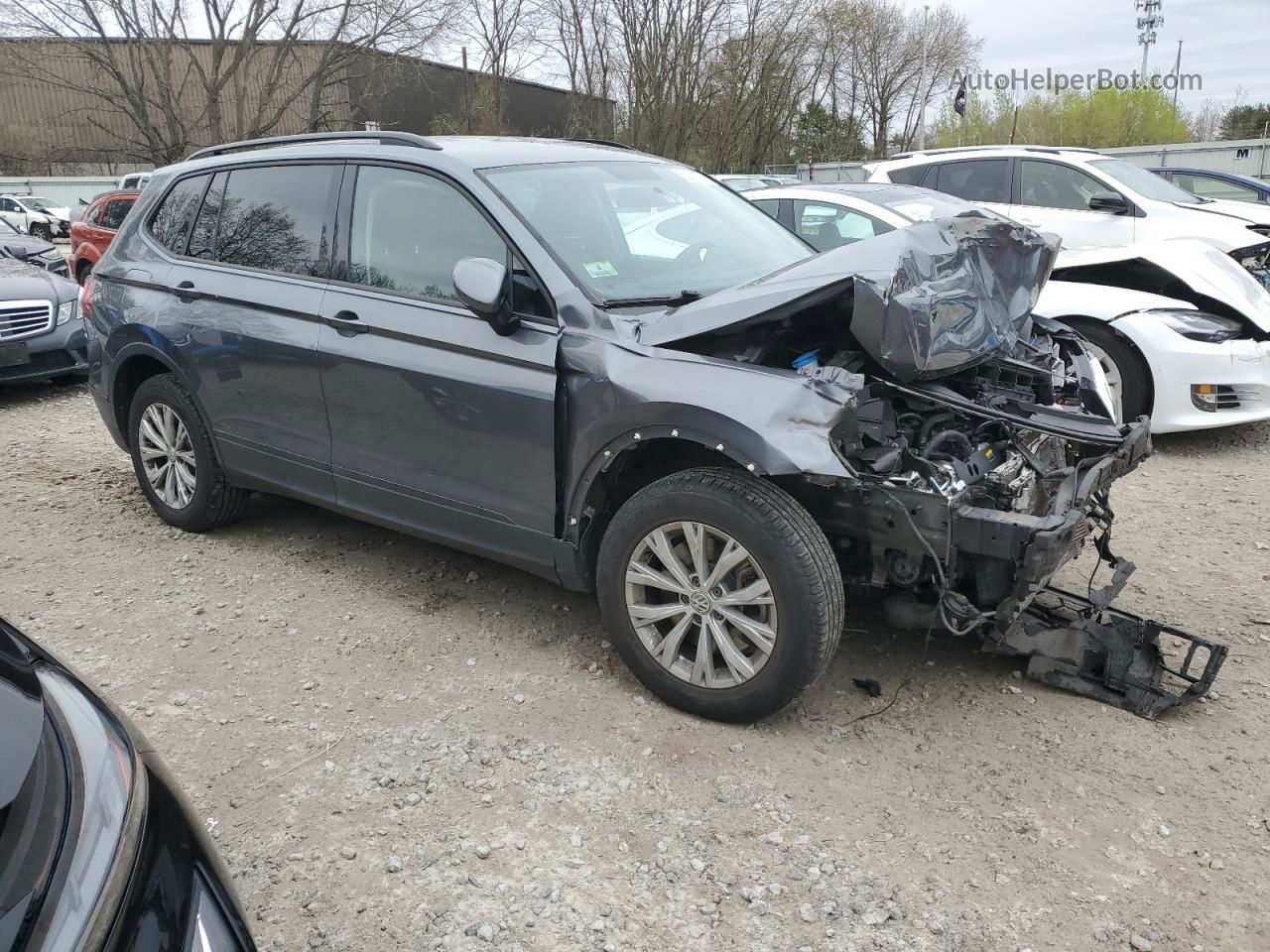 2018 Volkswagen Tiguan S Синий vin: 3VV1B7AX4JM088523