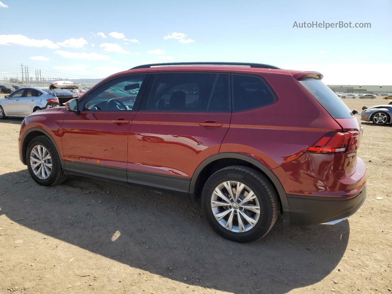 2019 Volkswagen Tiguan S Red vin: 3VV1B7AX4KM008980