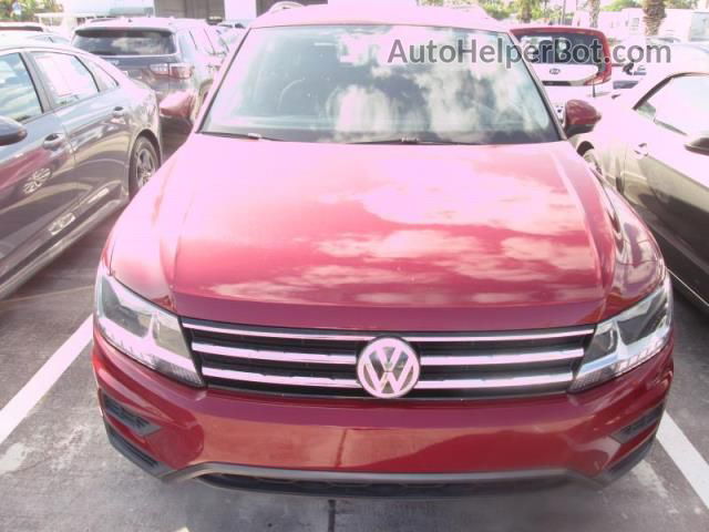 2019 Volkswagen Tiguan S Red vin: 3VV1B7AX4KM013404