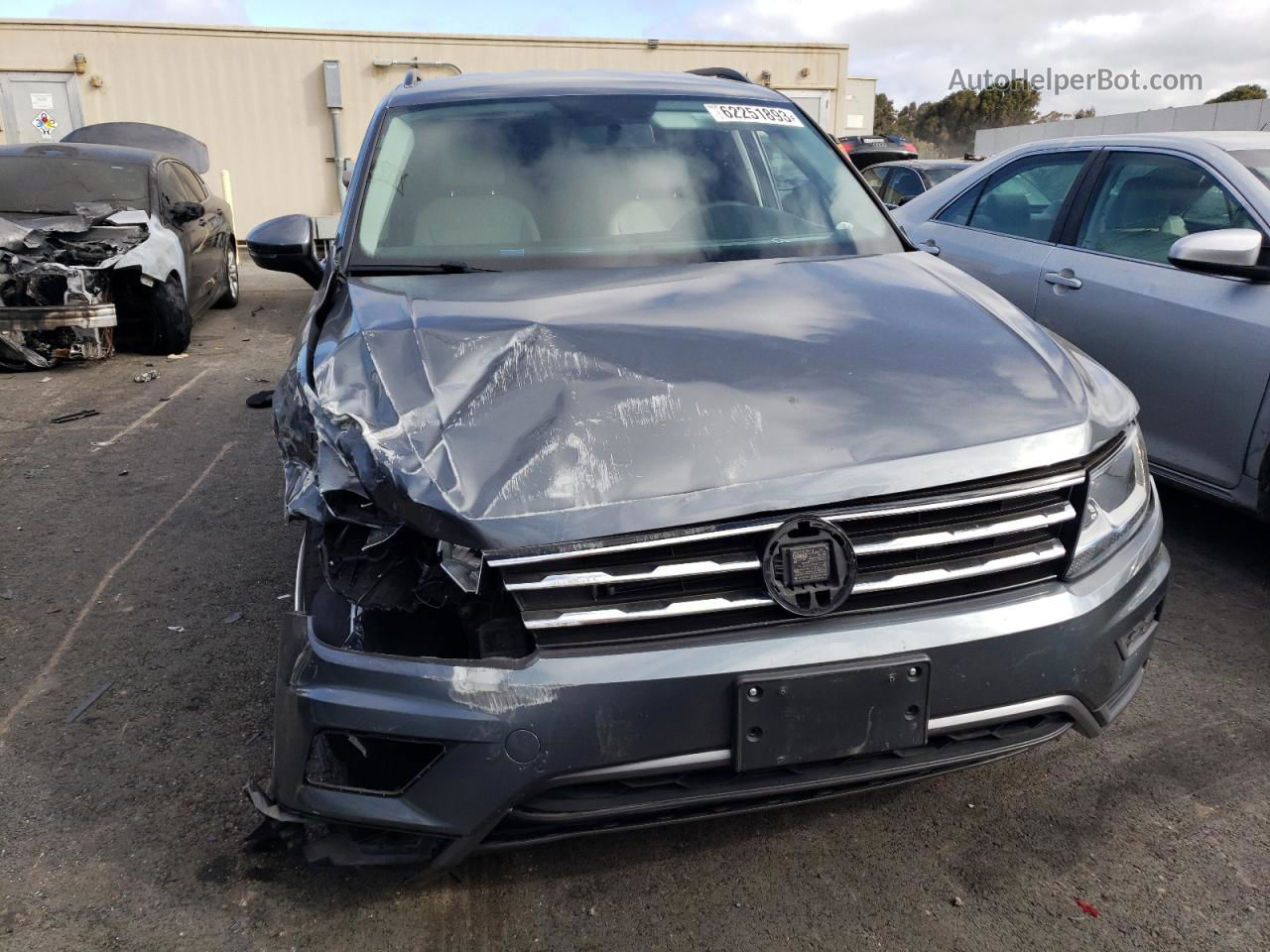 2019 Volkswagen Tiguan S Gray vin: 3VV1B7AX4KM086448