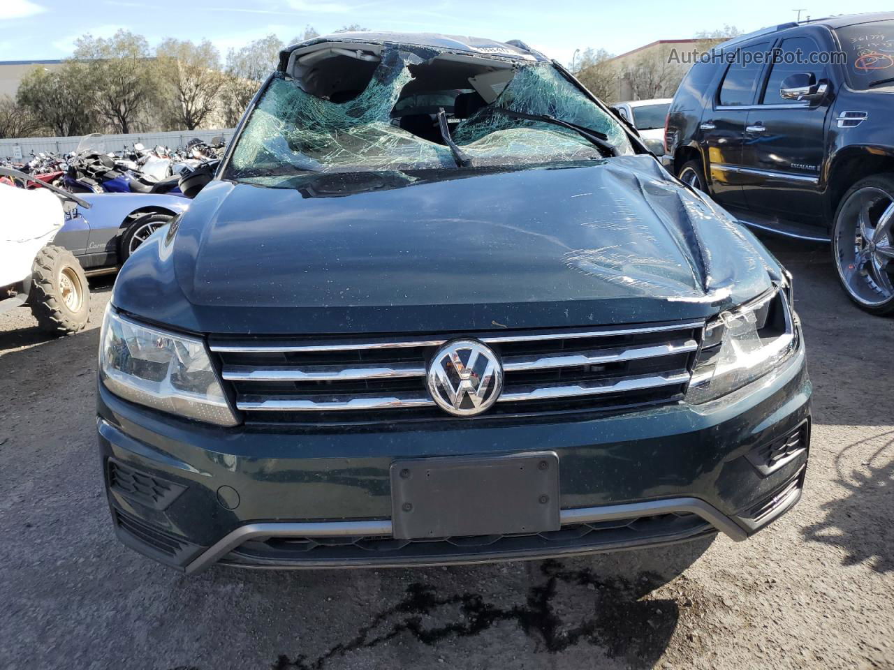 2019 Volkswagen Tiguan S Green vin: 3VV1B7AX4KM119058