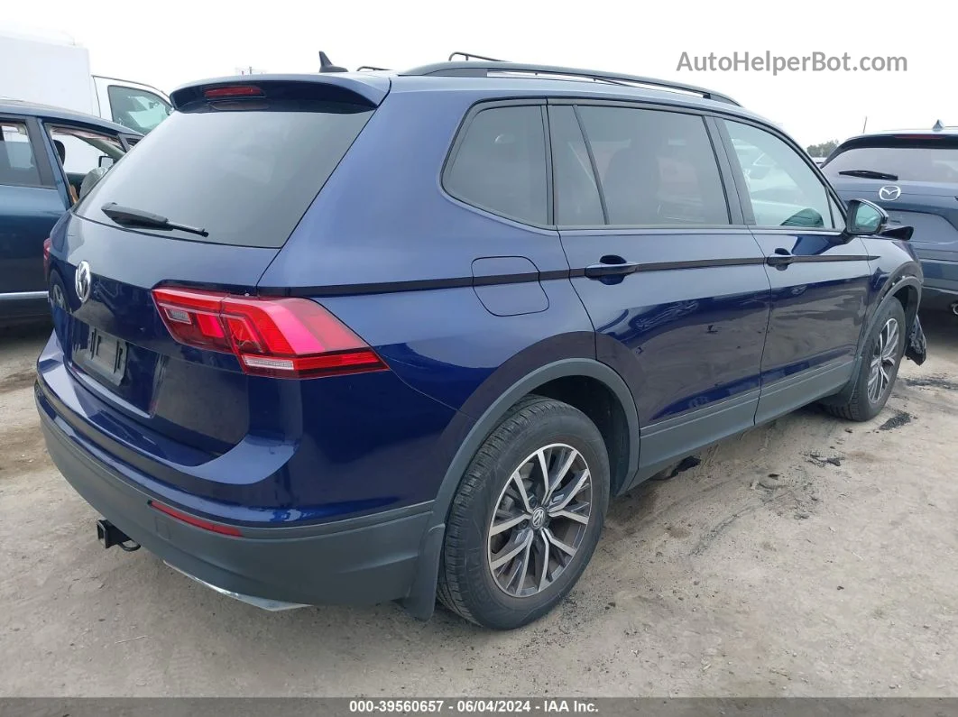 2021 Volkswagen Tiguan 2.0t S Dark Blue vin: 3VV1B7AX4MM033543