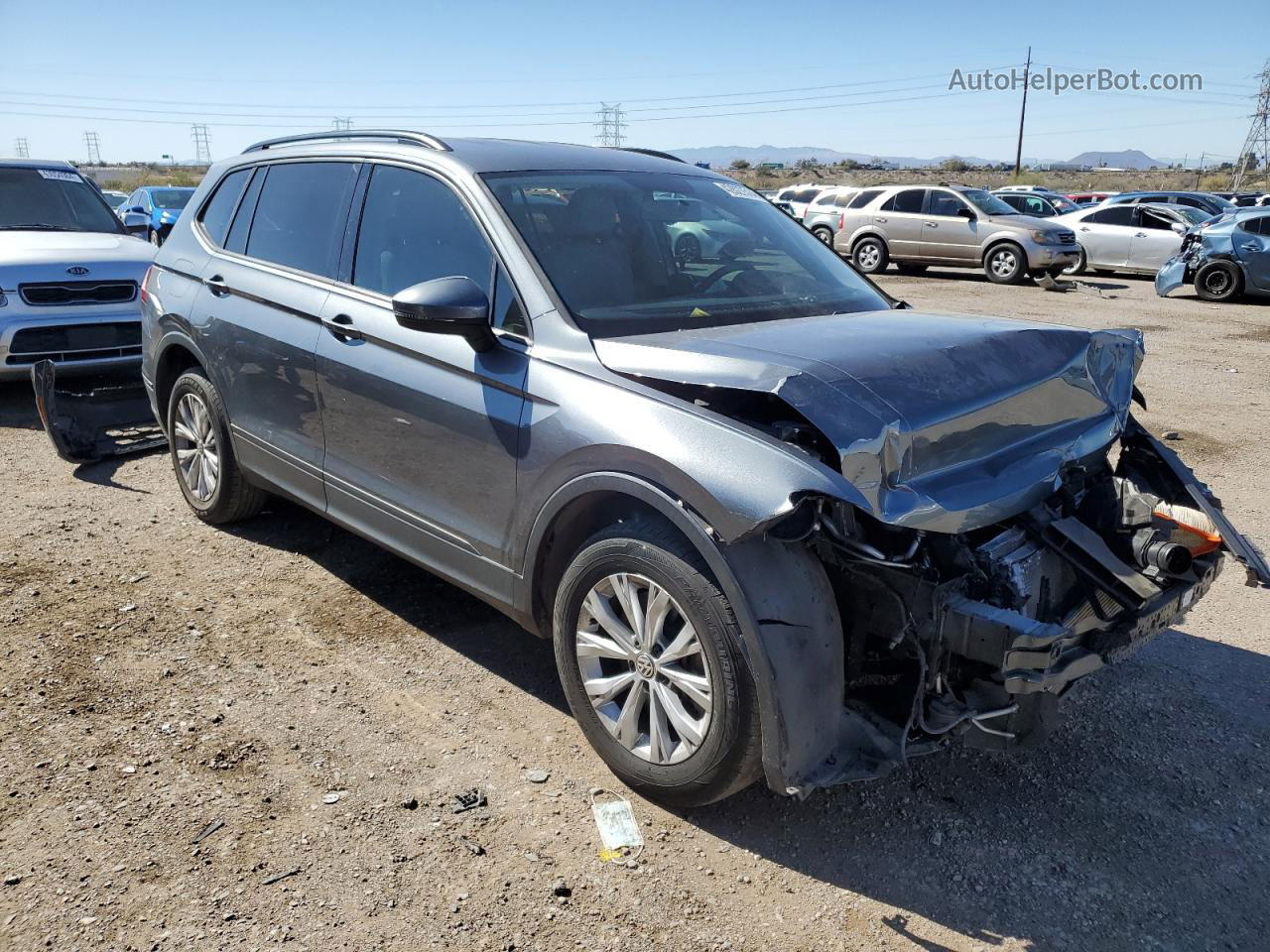 2018 Volkswagen Tiguan S Charcoal vin: 3VV1B7AX5JM024202