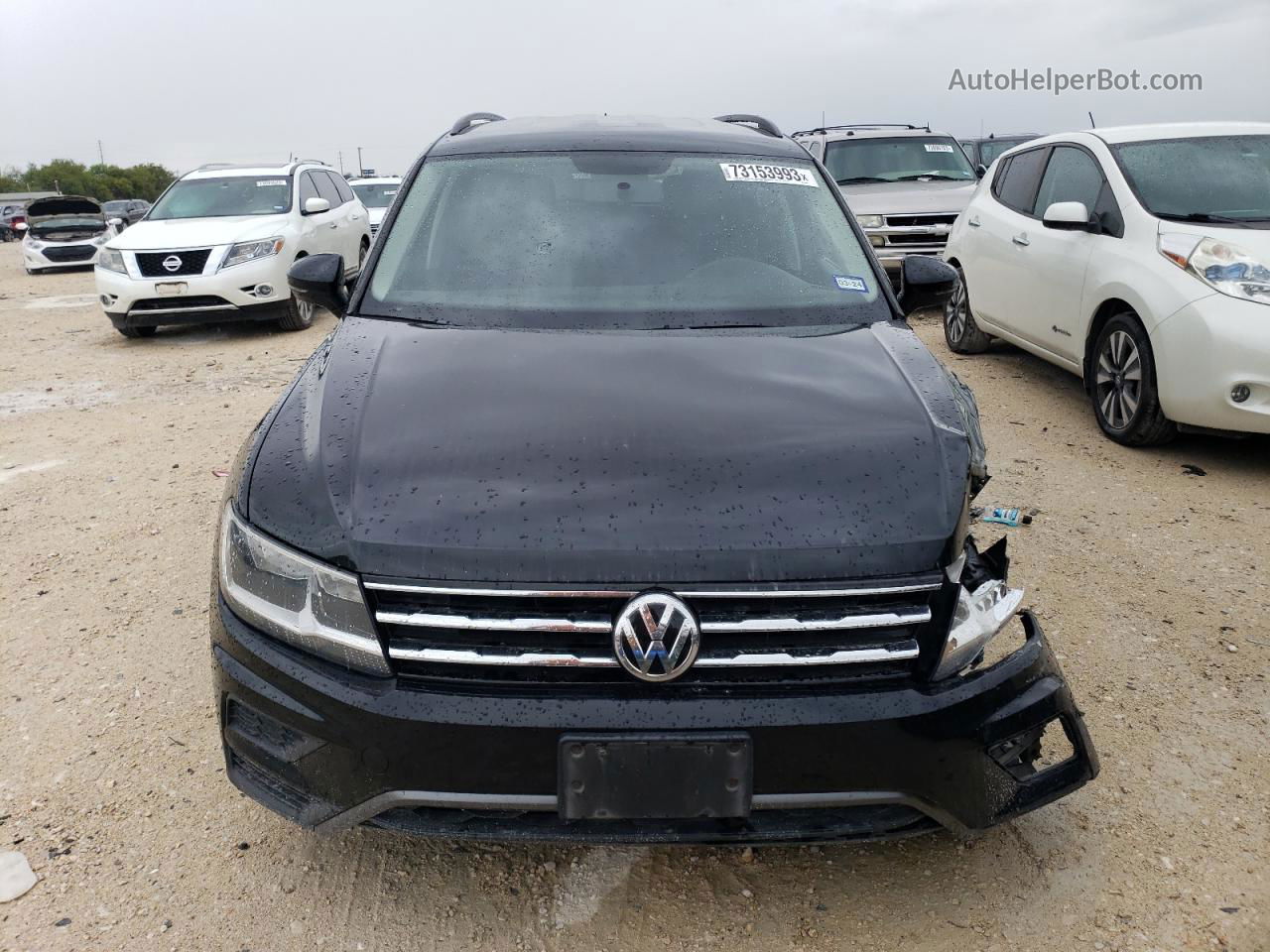 2021 Volkswagen Tiguan S Черный vin: 3VV1B7AX5MM033910