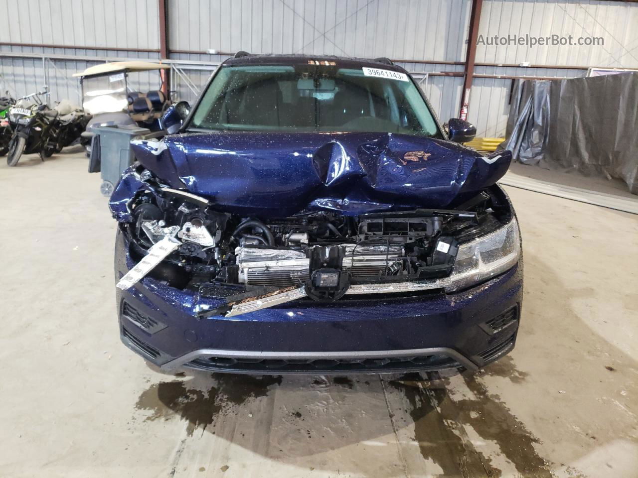 2021 Volkswagen Tiguan S Синий vin: 3VV1B7AX5MM142254