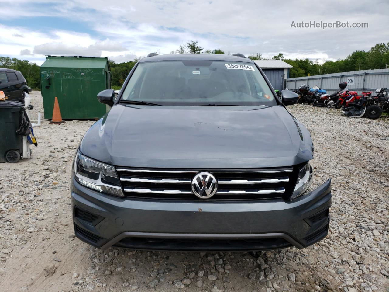 2021 Volkswagen Tiguan S Серый vin: 3VV1B7AX5MM156638