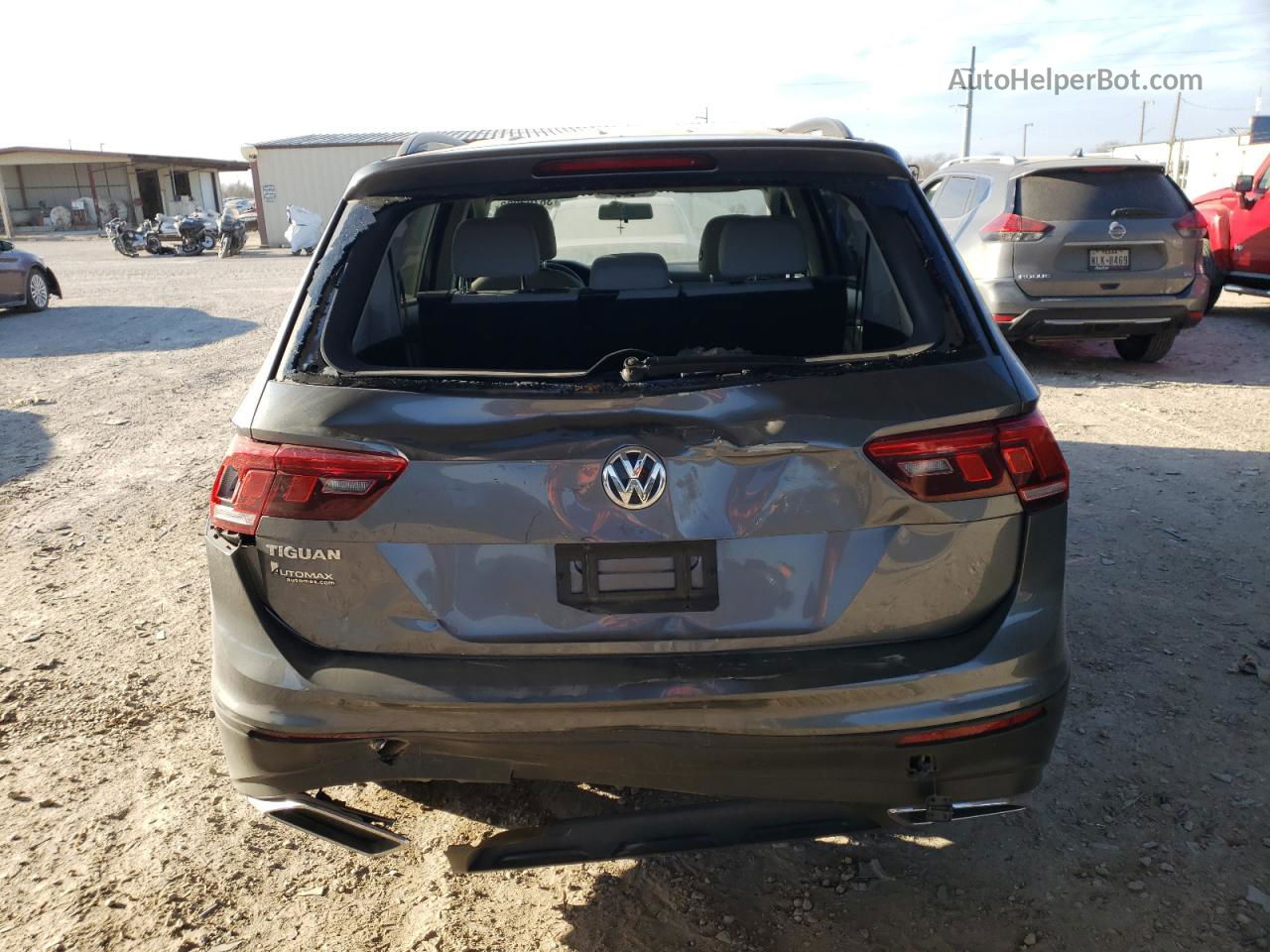 2019 Volkswagen Tiguan S Gray vin: 3VV1B7AX6KM012576