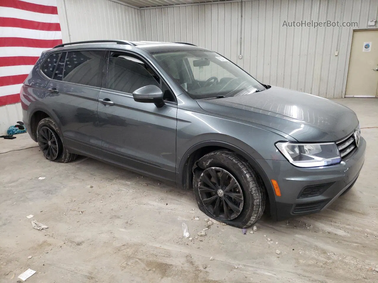 2019 Volkswagen Tiguan S Gray vin: 3VV1B7AX6KM098889