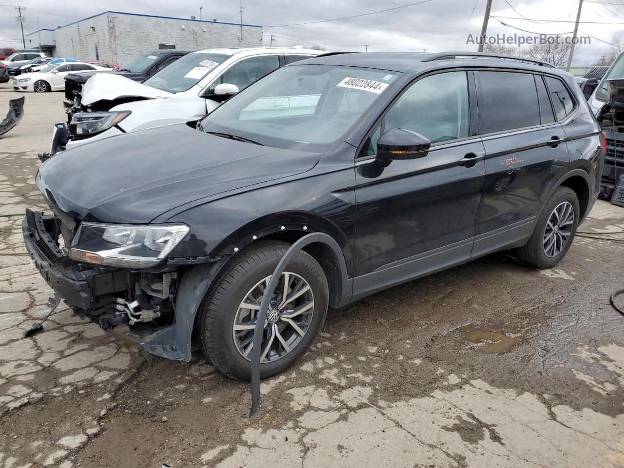 2021 Volkswagen Tiguan S Черный vin: 3VV1B7AX6MM062588