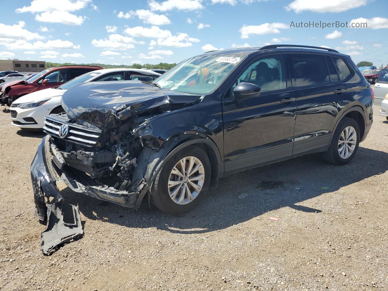 2018 Volkswagen Tiguan S Black vin: 3VV1B7AX7JM035749