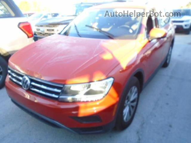 2019 Volkswagen Tiguan S Orange vin: 3VV1B7AX7KM050141