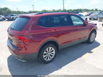 2019 Volkswagen Tiguan 2.0t S Maroon vin: 3VV1B7AX7KM109365