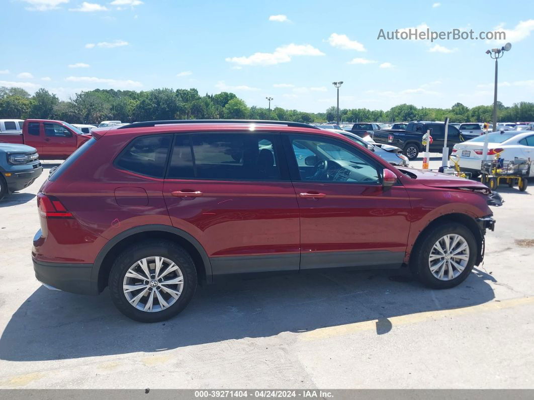 2019 Volkswagen Tiguan 2.0t S Maroon vin: 3VV1B7AX7KM109365