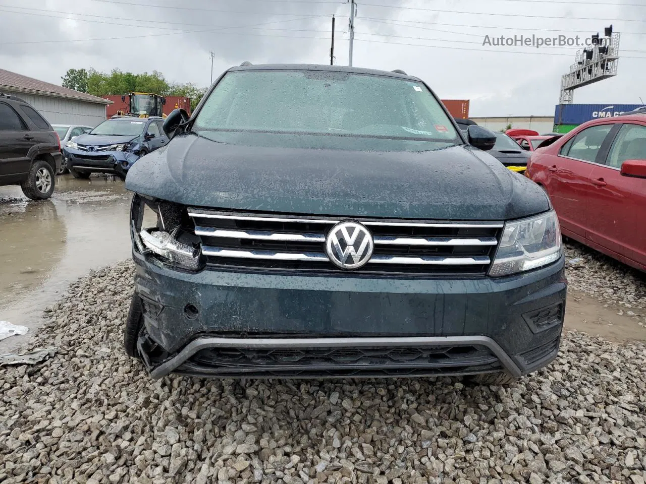 2019 Volkswagen Tiguan S Green vin: 3VV1B7AX7KM163913