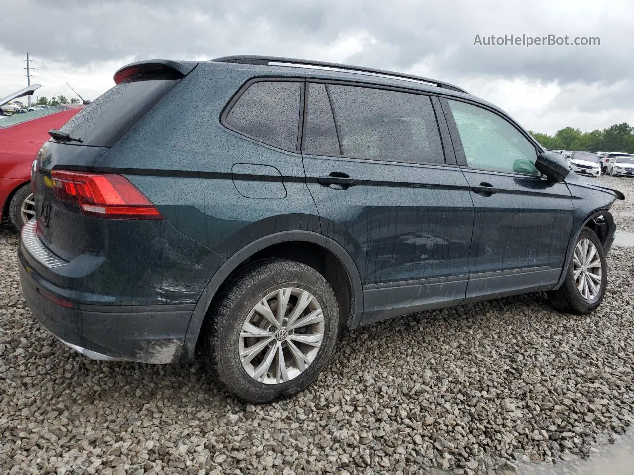 2019 Volkswagen Tiguan S Green vin: 3VV1B7AX7KM163913