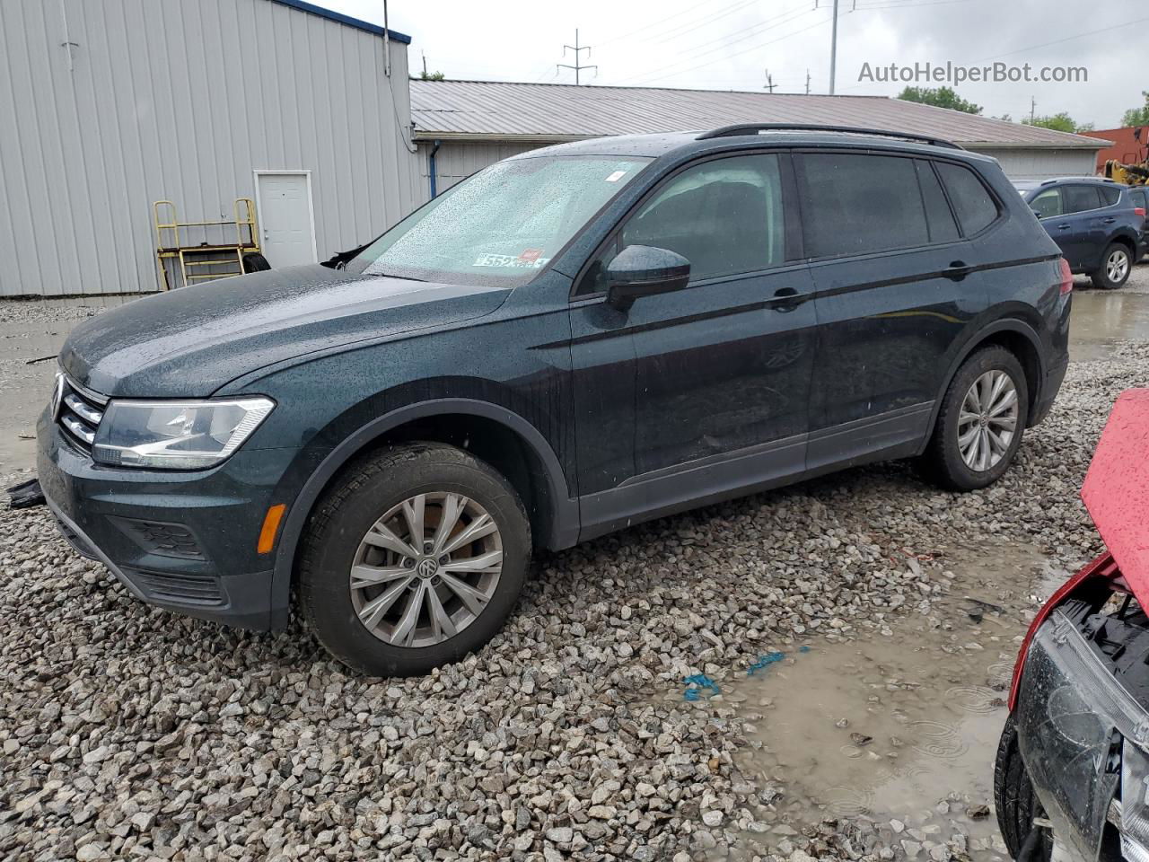 2019 Volkswagen Tiguan S Green vin: 3VV1B7AX7KM163913