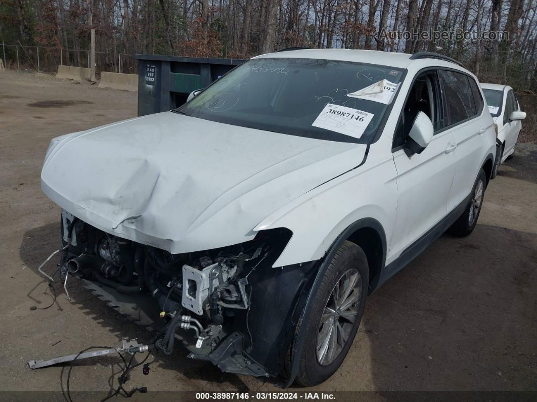 2019 Volkswagen Tiguan 2.0t S White vin: 3VV1B7AX7KM183353