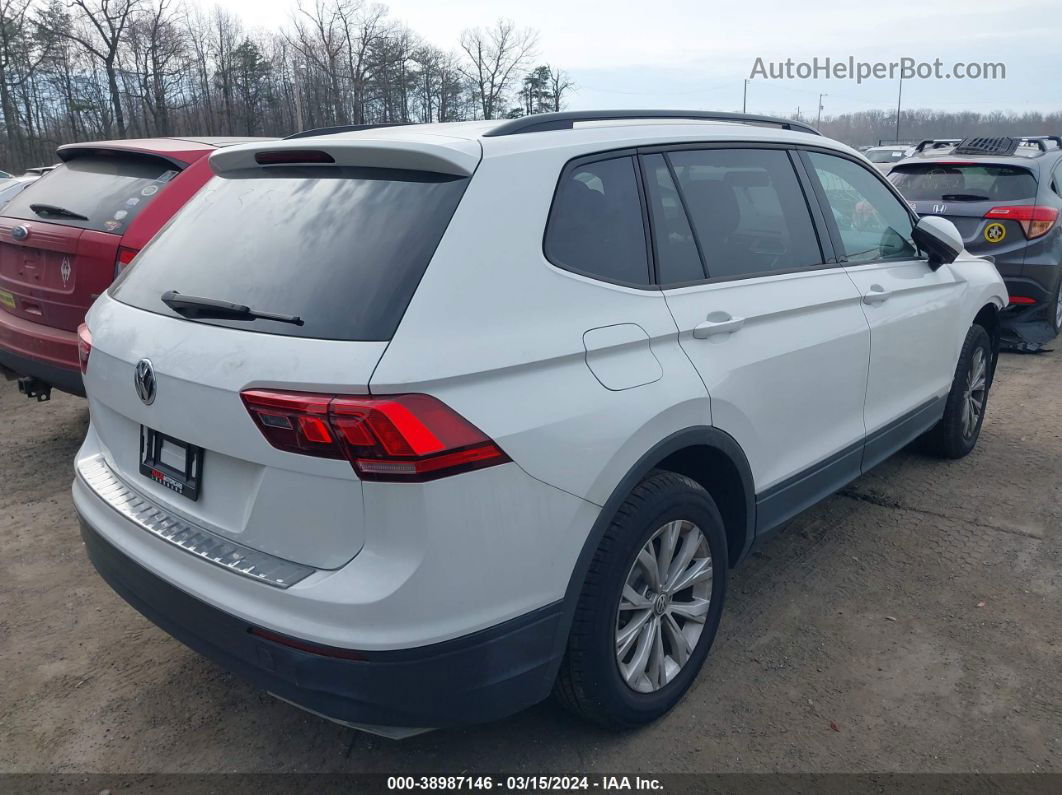 2019 Volkswagen Tiguan 2.0t S White vin: 3VV1B7AX7KM183353