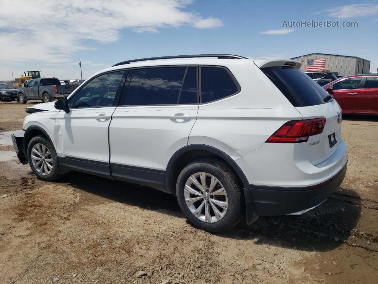 2019 Volkswagen Tiguan S White vin: 3VV1B7AX7KM188679