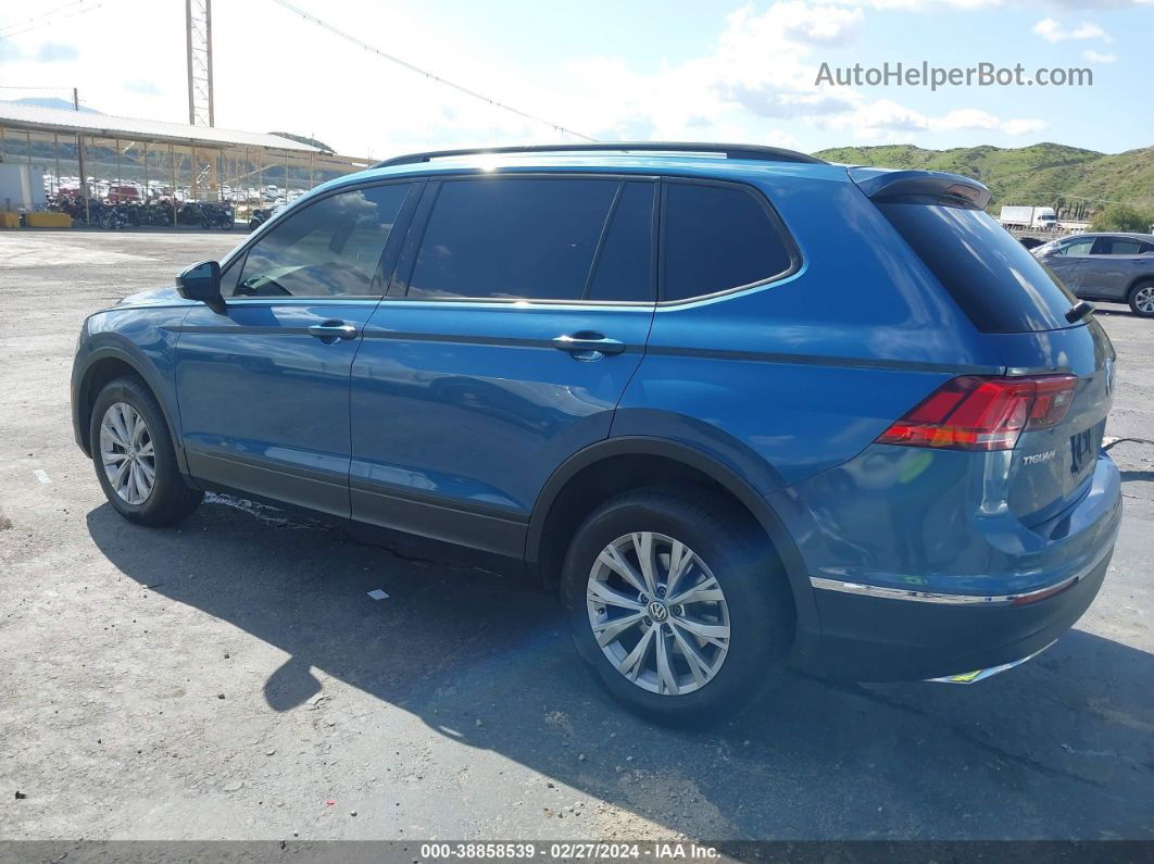 2018 Volkswagen Tiguan 2.0t S Blue vin: 3VV1B7AX8JM057808