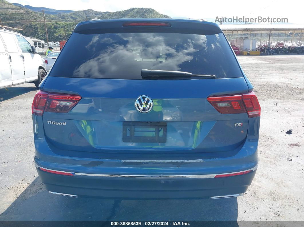 2018 Volkswagen Tiguan 2.0t S Синий vin: 3VV1B7AX8JM057808