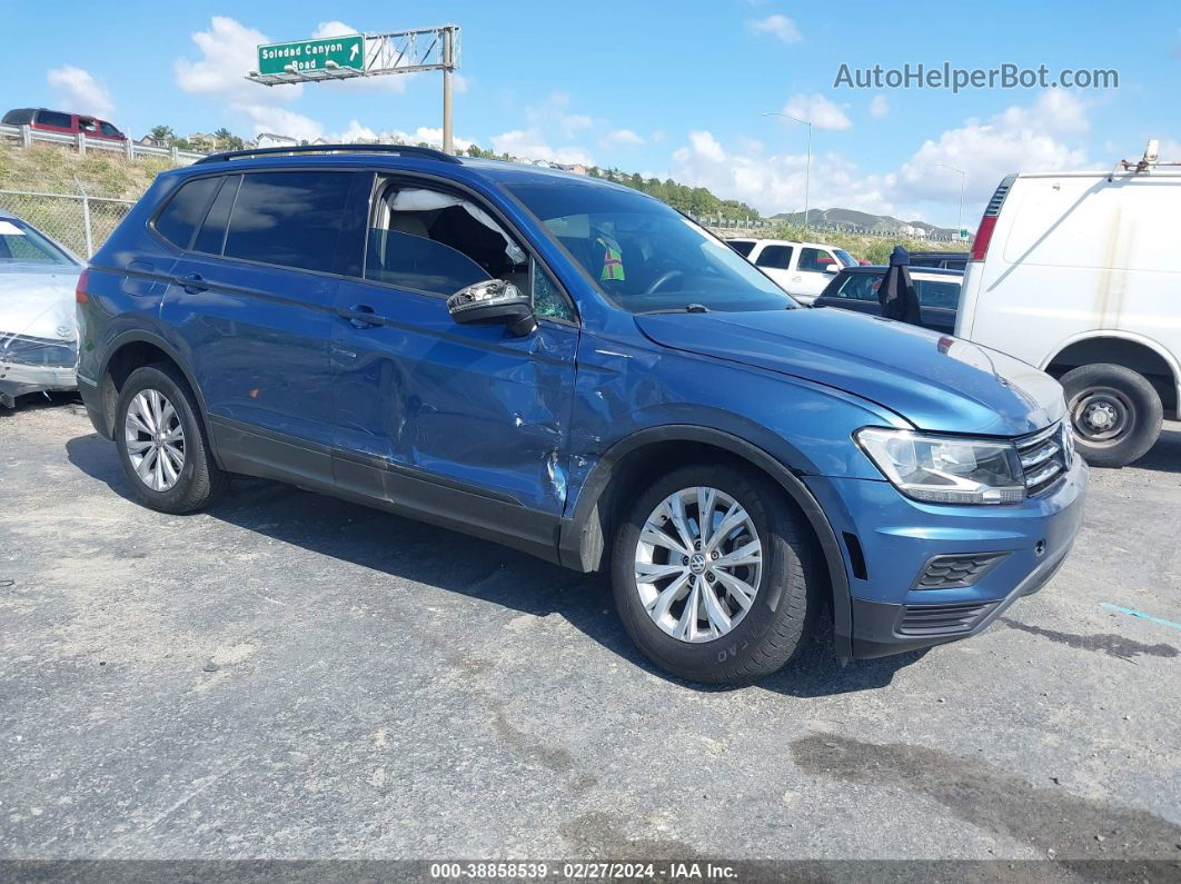 2018 Volkswagen Tiguan 2.0t S Синий vin: 3VV1B7AX8JM057808