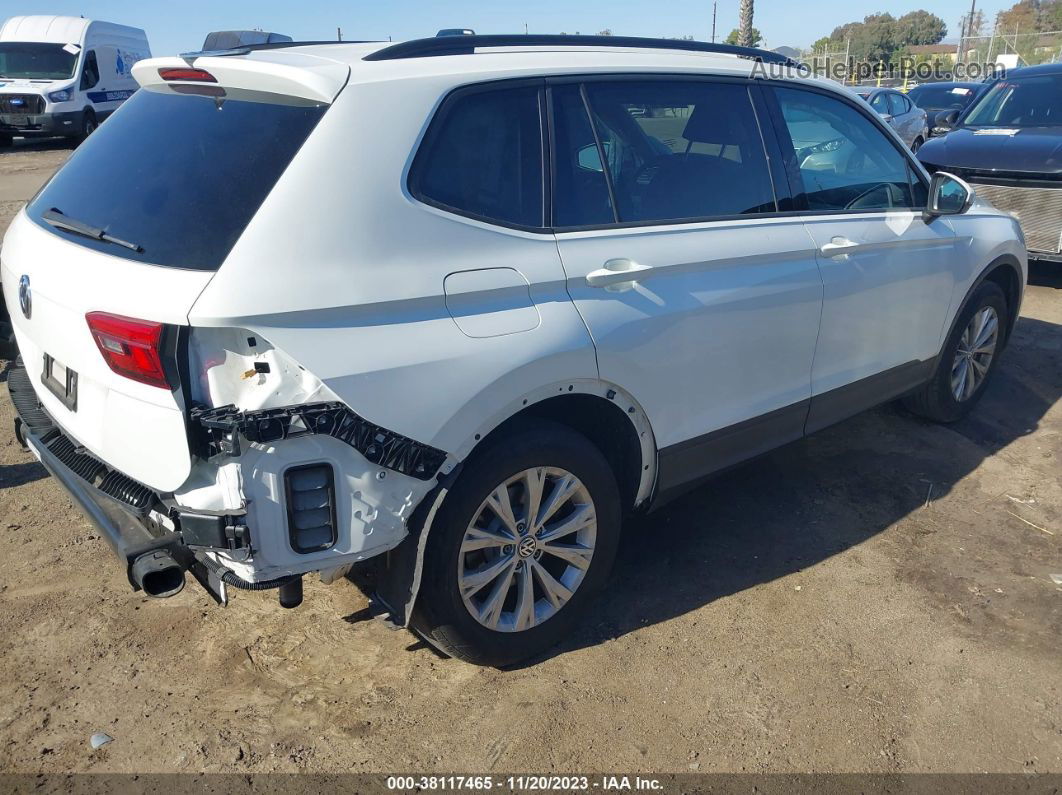 2019 Volkswagen Tiguan 2.0t S White vin: 3VV1B7AX8KM055414