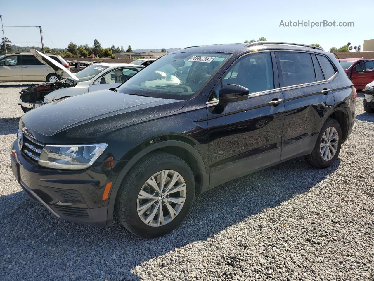 2019 Volkswagen Tiguan S Black vin: 3VV1B7AX8KM062900