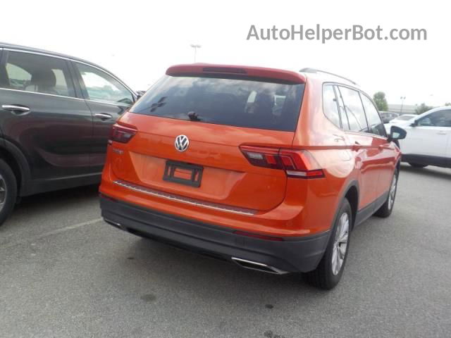 2019 Volkswagen Tiguan S Orange vin: 3VV1B7AX8KM112341