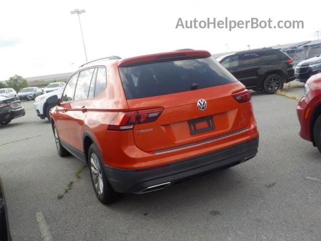 2019 Volkswagen Tiguan S Orange vin: 3VV1B7AX8KM112341