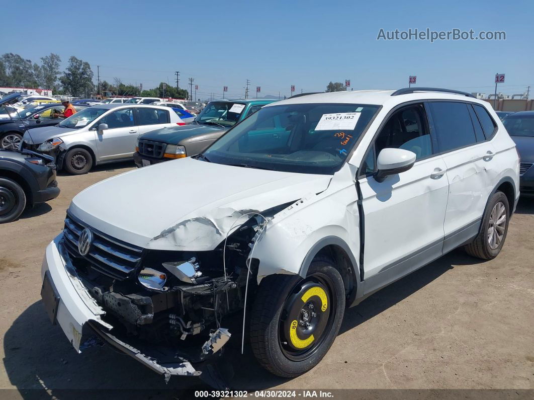 2019 Volkswagen Tiguan 2.0t S White vin: 3VV1B7AX8KM148238