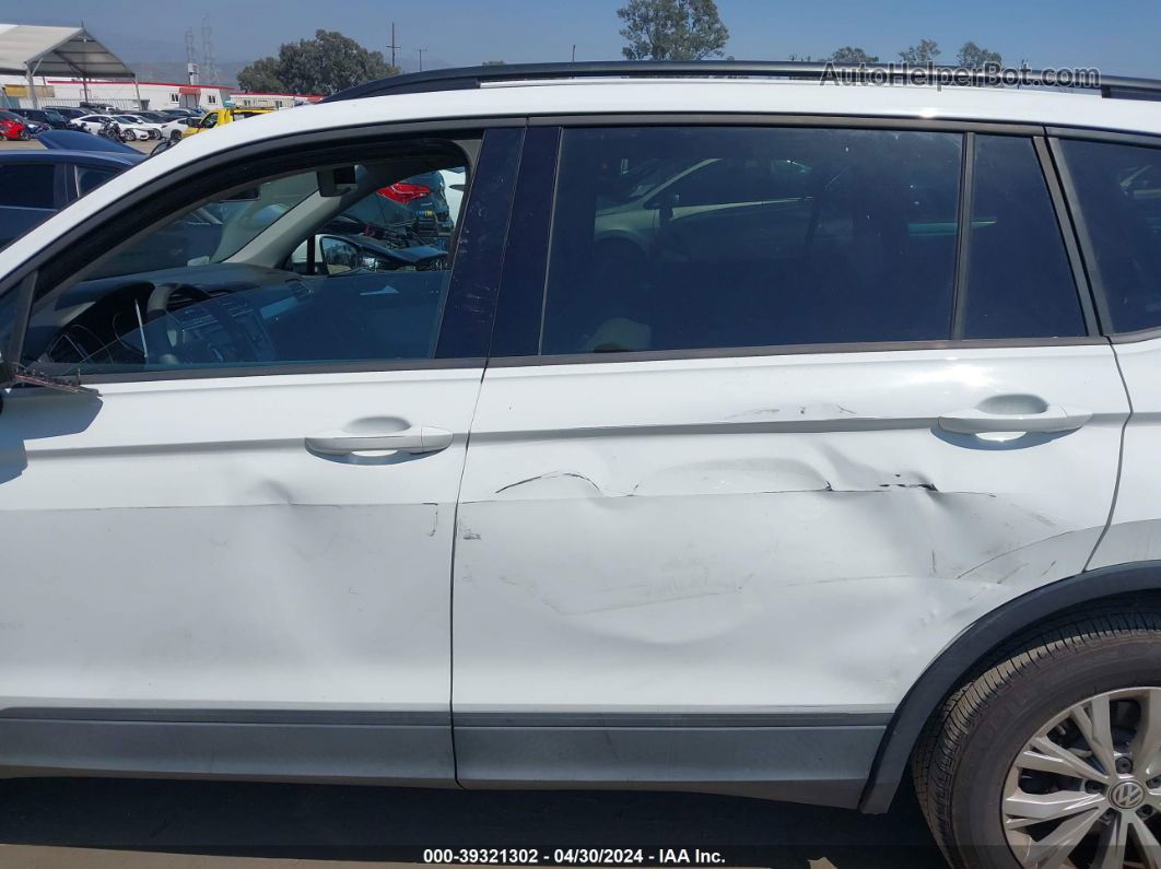 2019 Volkswagen Tiguan 2.0t S White vin: 3VV1B7AX8KM148238