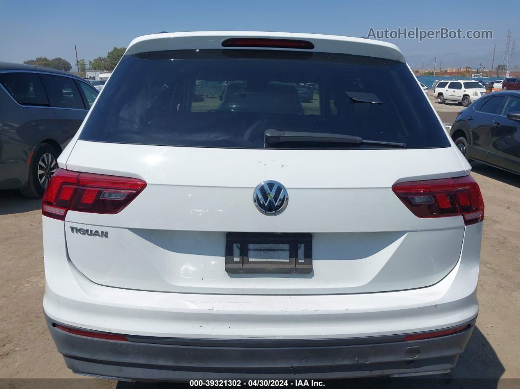 2019 Volkswagen Tiguan 2.0t S White vin: 3VV1B7AX8KM148238