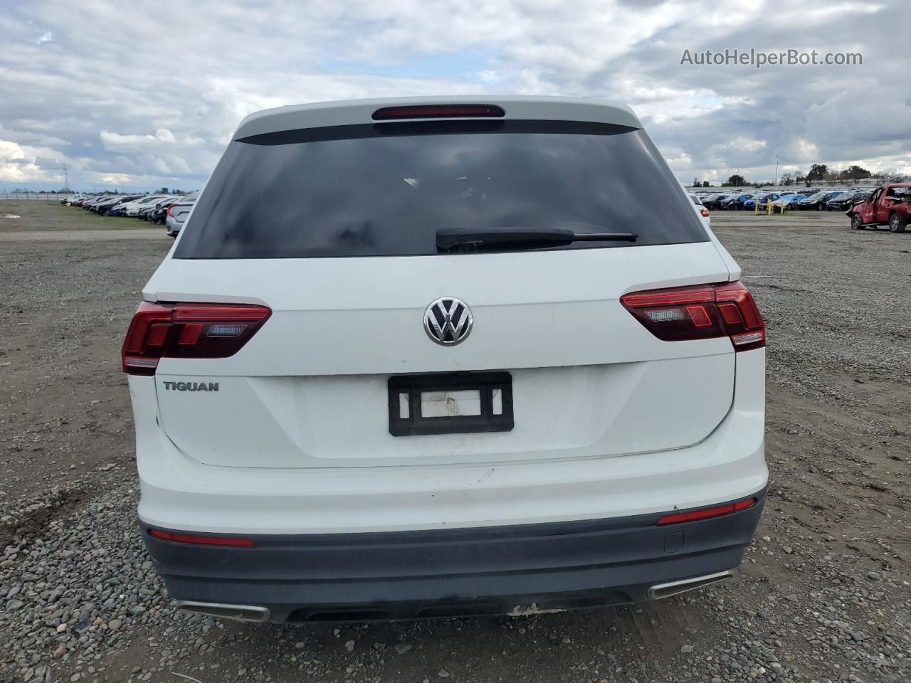 2019 Volkswagen Tiguan S Белый vin: 3VV1B7AX8KM180347