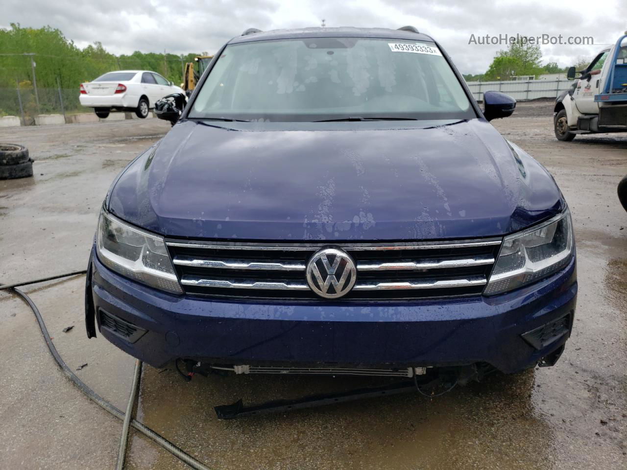 2021 Volkswagen Tiguan S Синий vin: 3VV1B7AX8MM036185