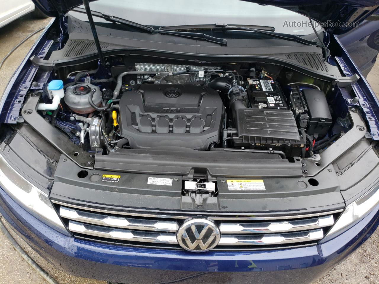 2021 Volkswagen Tiguan S Синий vin: 3VV1B7AX8MM036185