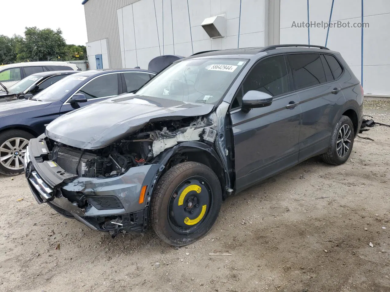 2021 Volkswagen Tiguan S Gray vin: 3VV1B7AX8MM130583