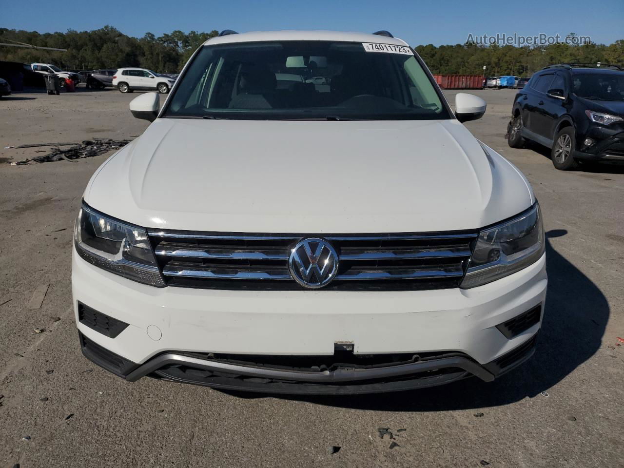 2019 Volkswagen Tiguan S White vin: 3VV1B7AX9KM123560