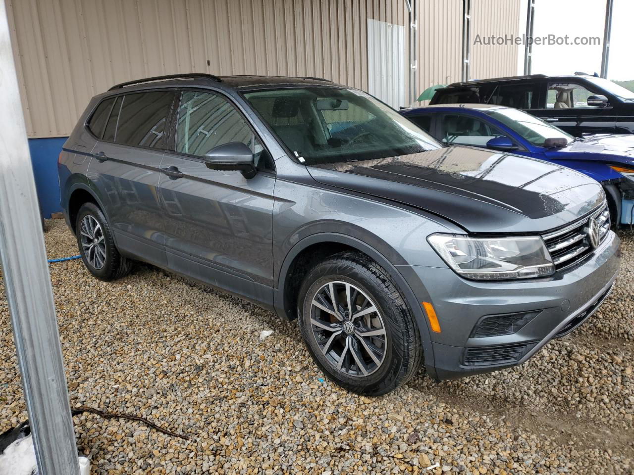 2021 Volkswagen Tiguan S Gray vin: 3VV1B7AX9MM069213