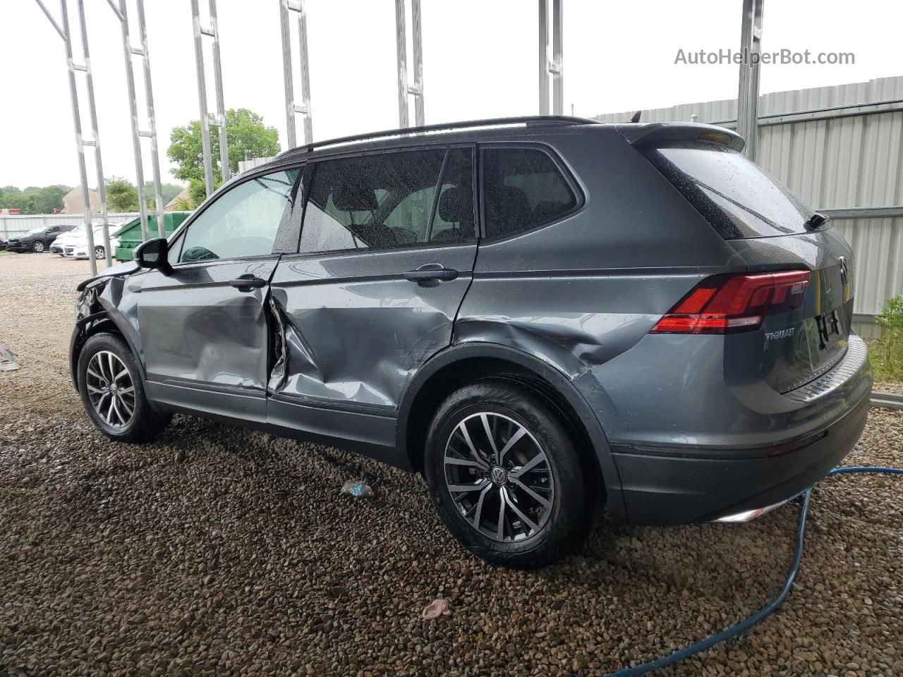 2021 Volkswagen Tiguan S Gray vin: 3VV1B7AX9MM069213