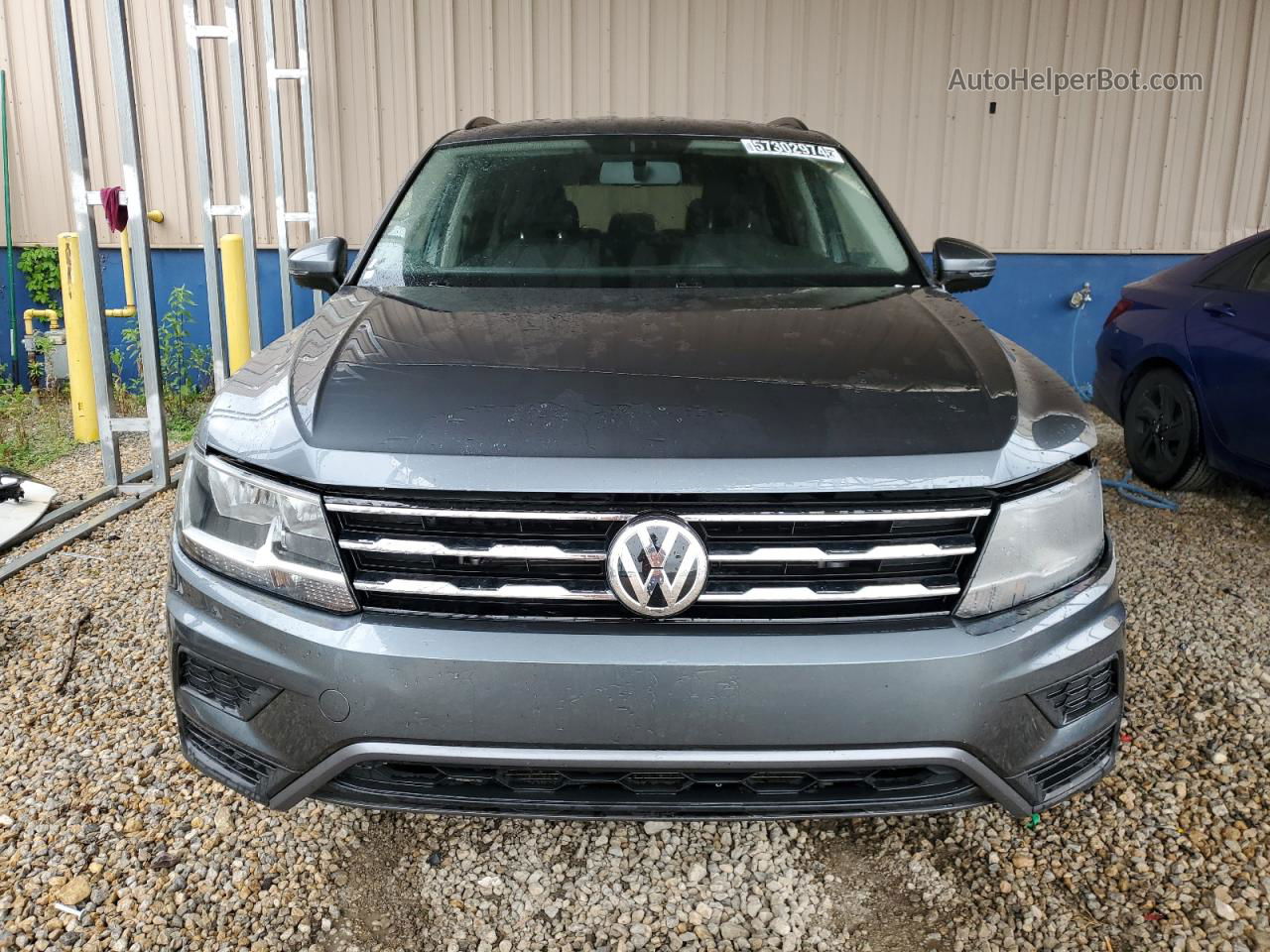 2021 Volkswagen Tiguan S Серый vin: 3VV1B7AX9MM069213