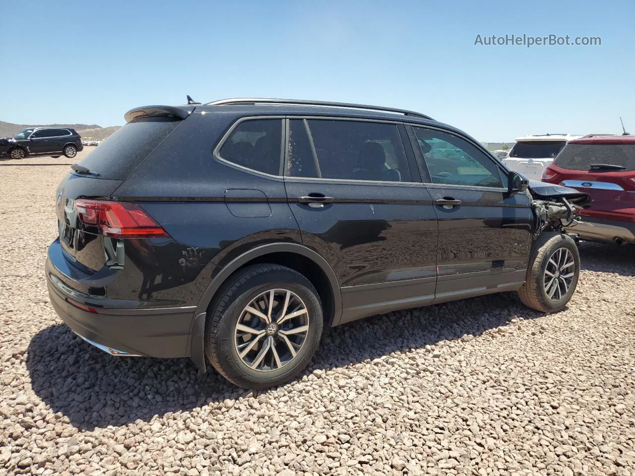 2021 Volkswagen Tiguan S Черный vin: 3VV1B7AX9MM130088