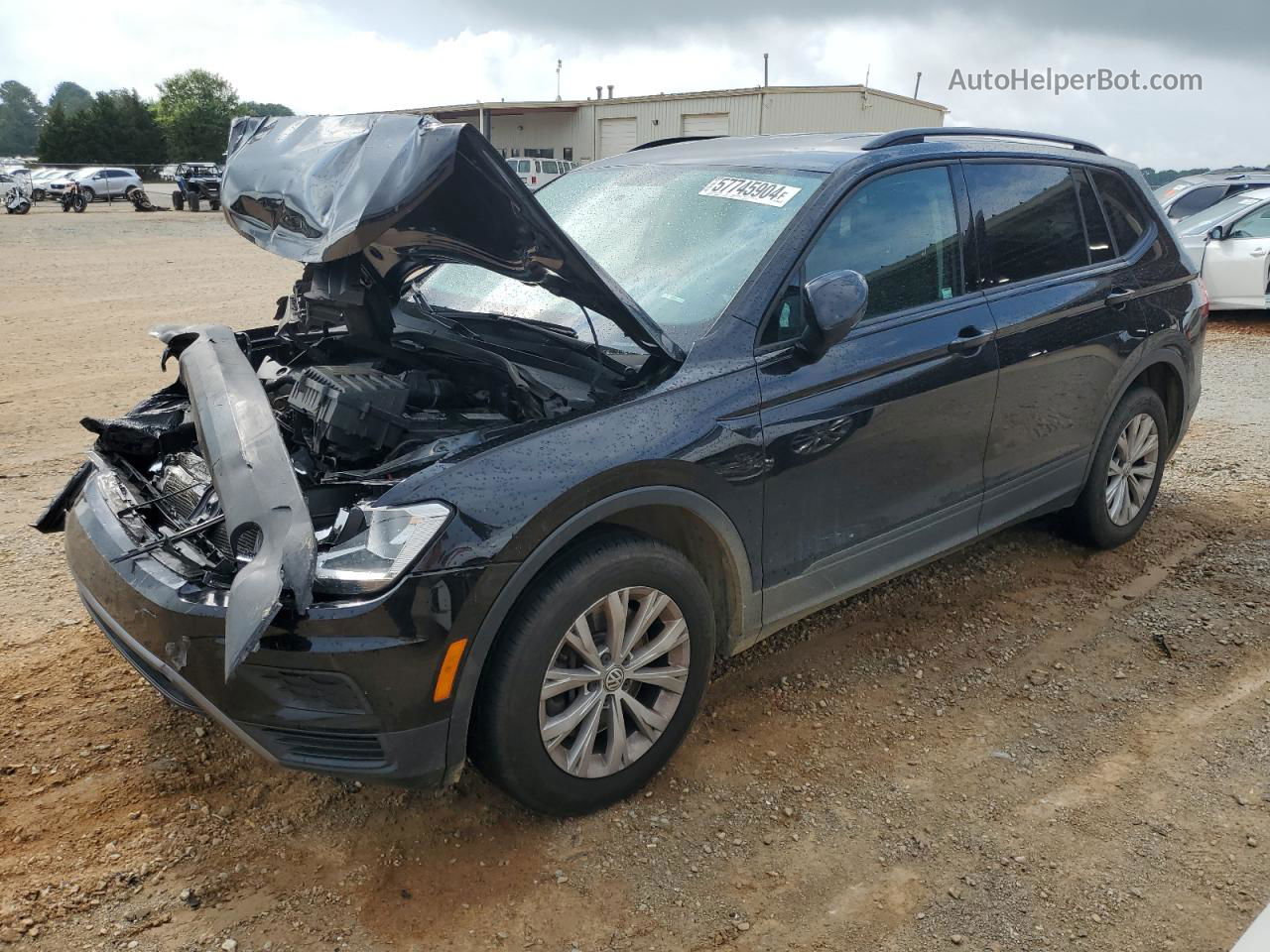 2018 Volkswagen Tiguan S Black vin: 3VV1B7AXXJM102117