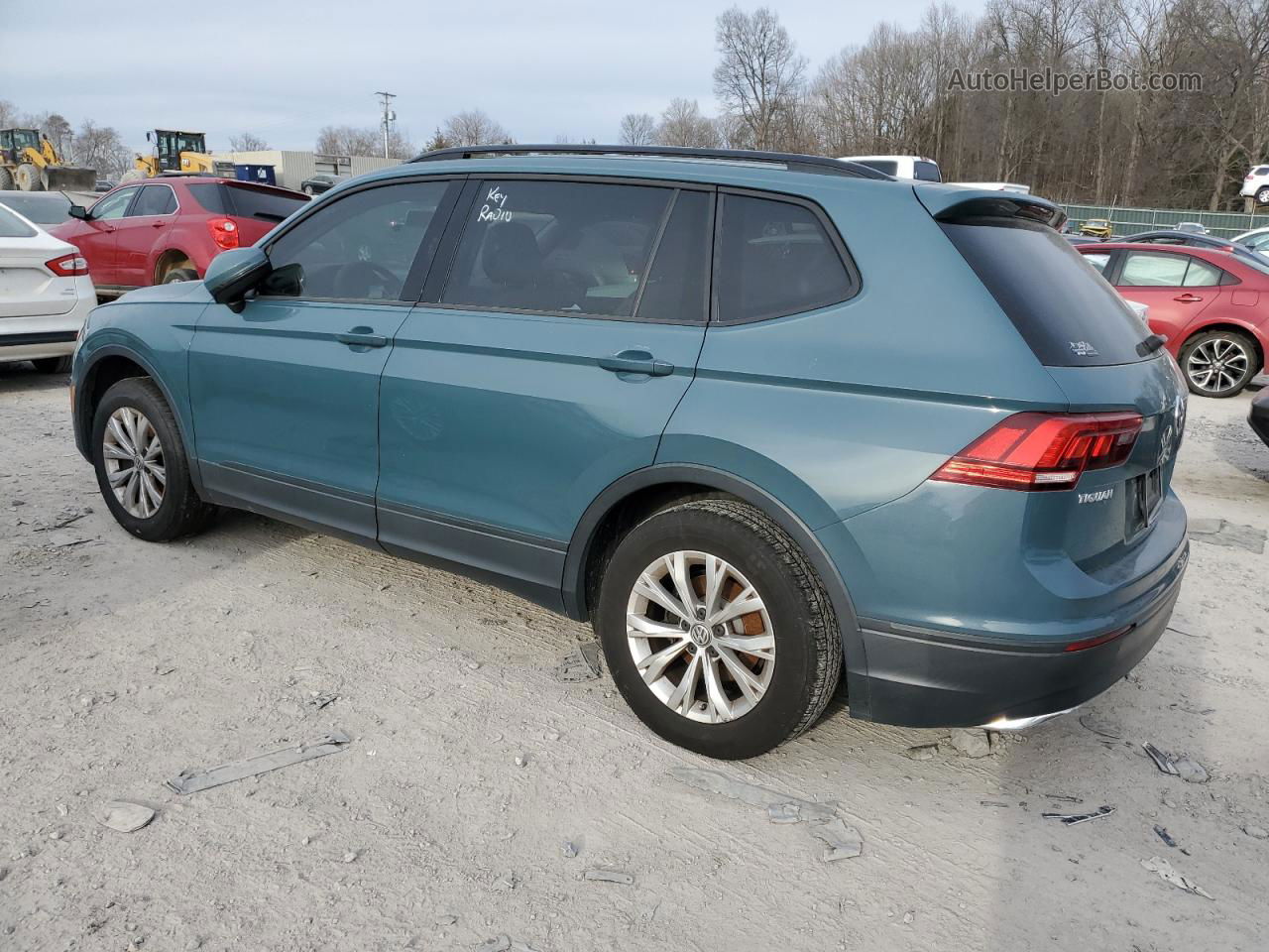 2019 Volkswagen Tiguan S Blue vin: 3VV1B7AXXKM113295