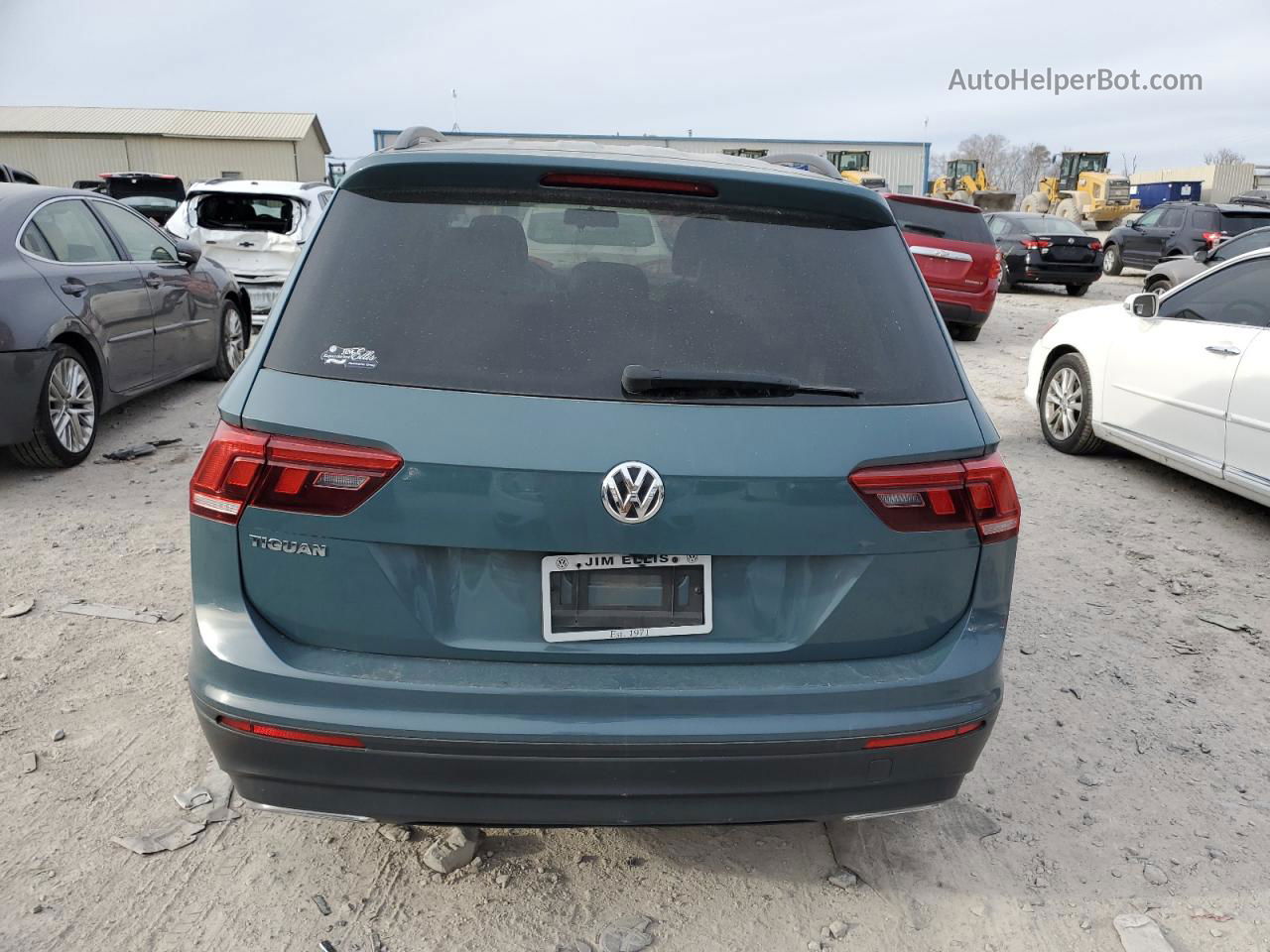 2019 Volkswagen Tiguan S Blue vin: 3VV1B7AXXKM113295