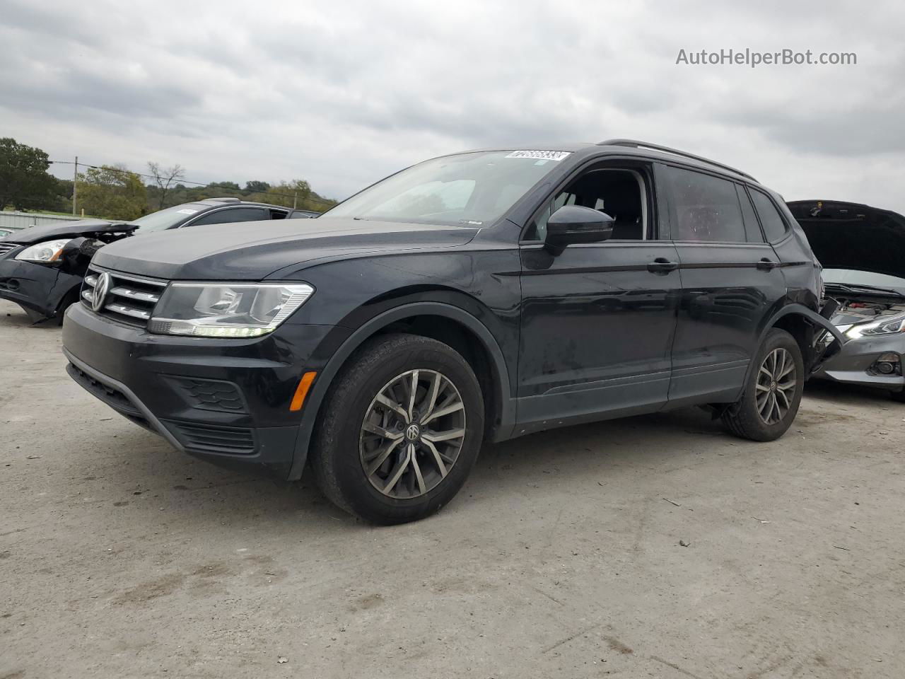 2021 Volkswagen Tiguan S Черный vin: 3VV1B7AXXMM036723